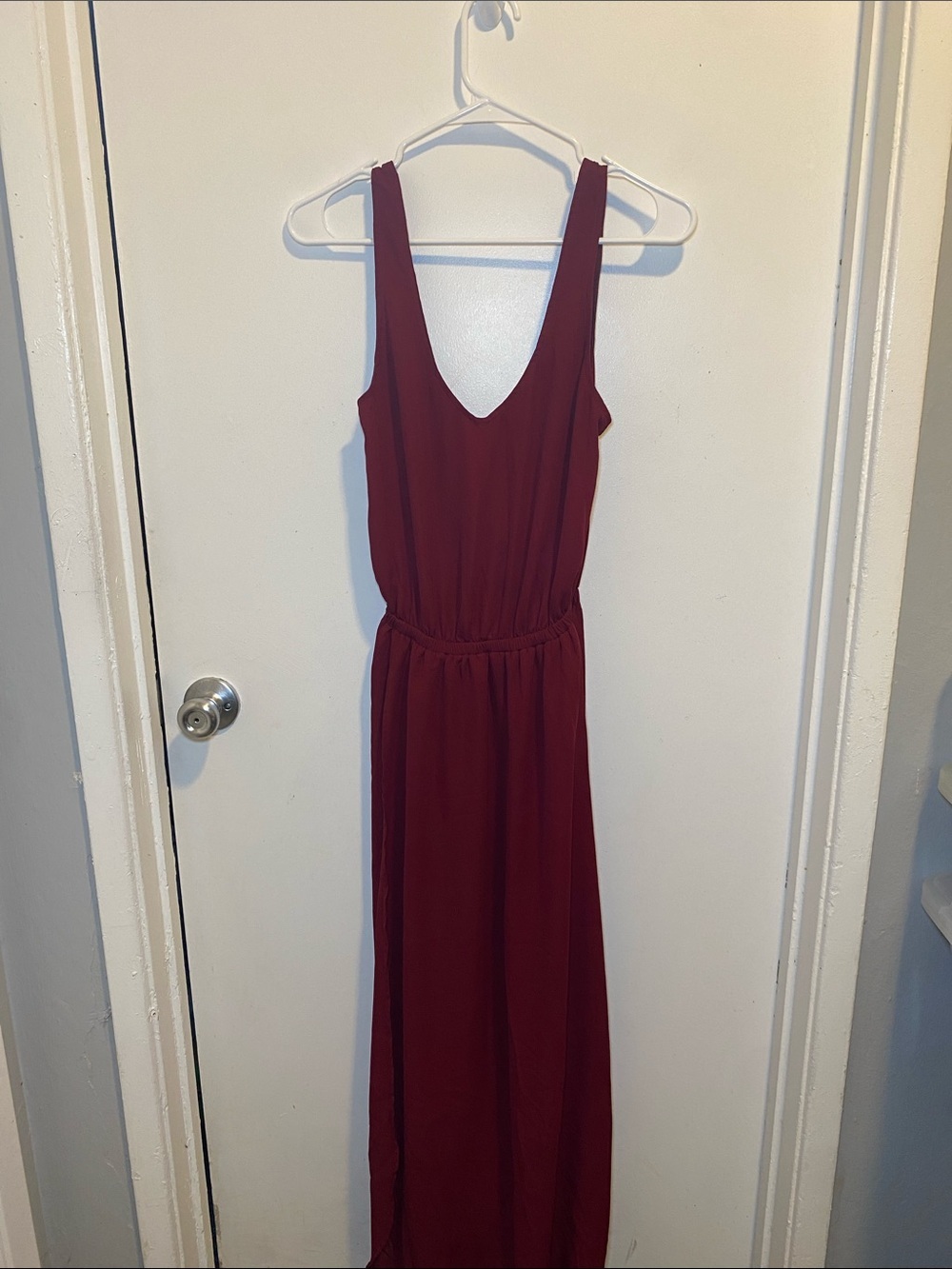 Show Me Your MuMu Burgundy Sleeveless Maxi Dress